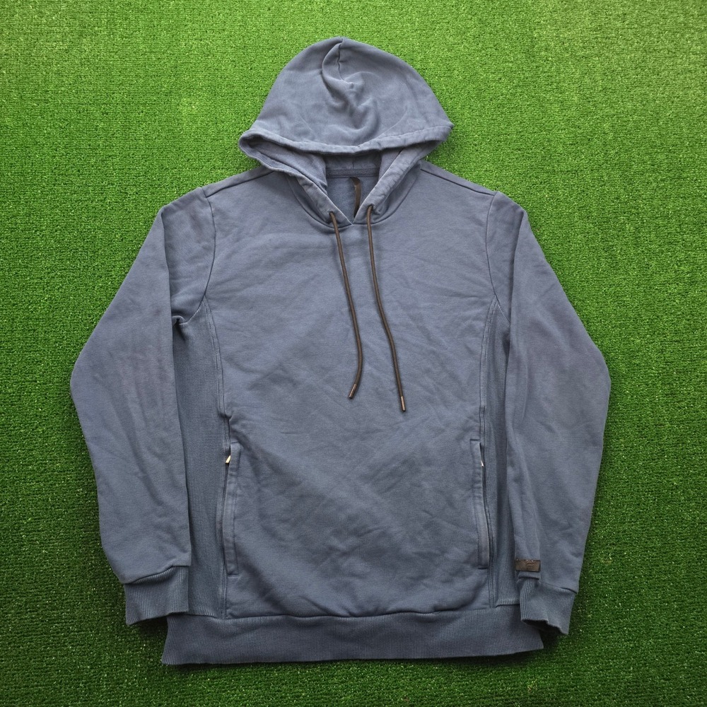 Fabletics The Courtside Hoodie Mens Small Blue Sweatshirt Pullover Activewear